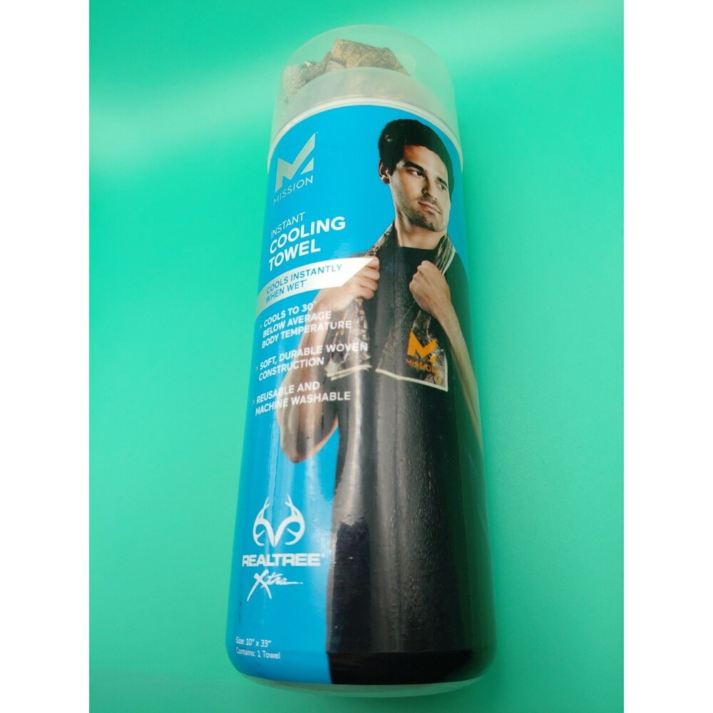 MISSION Premium Cooling Towel - 10" x 33" - Realtree XTRA